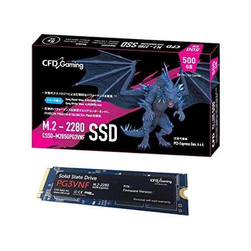 [新品未開封] CSSD-M2B1TPG3VNF CSSD-M2B1TPG3VNF | CFD Gaming PG3VNF ゲーミングモデル M.2