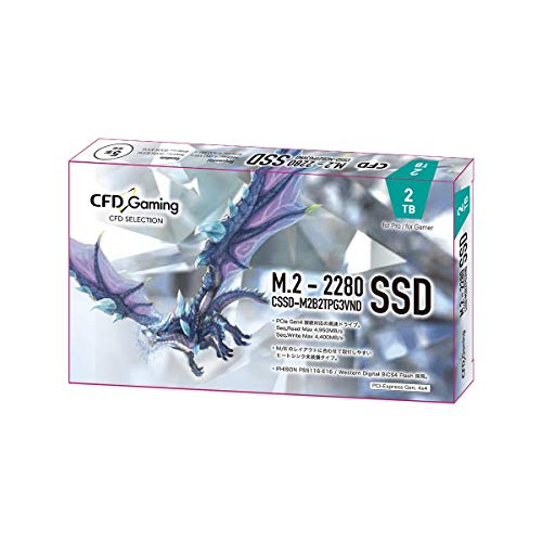 PCパーツ CFD CSSD-M2B2TPG3VND 2TB SSD M.2 PCIe4.0 CSSD-M2B2TPG3VNF | CFD Gaming PG3VNF ゲーミングモデル M.2