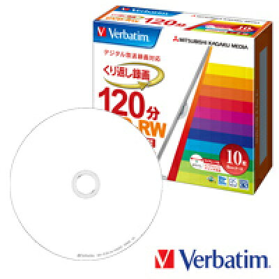 楽天市場 三菱ケミカルメディア Verbatim Dvd Rw Vhw12np10v1 価格比較 商品価格ナビ