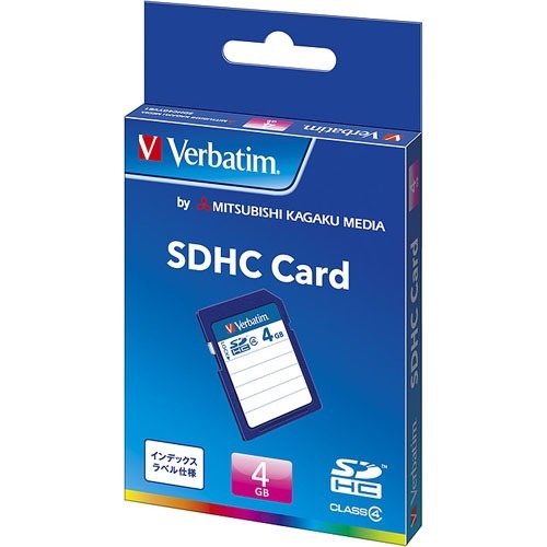 バーベイタム SDカード 4GB SDHC Class4 SDHC4GYVB1(1枚入)