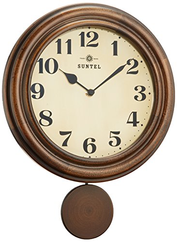 電波振り子時計 さんてる(Suntel) 八角時計 Amazon.co.jp: さんてる(Suntel) 掛け時計 ブラウン 480×295×120mm