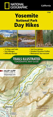 Yosemite National Park Day Hikes Map/NATL GEOGRAPHIC MAPS/National Geographic Maps - Trails Illust