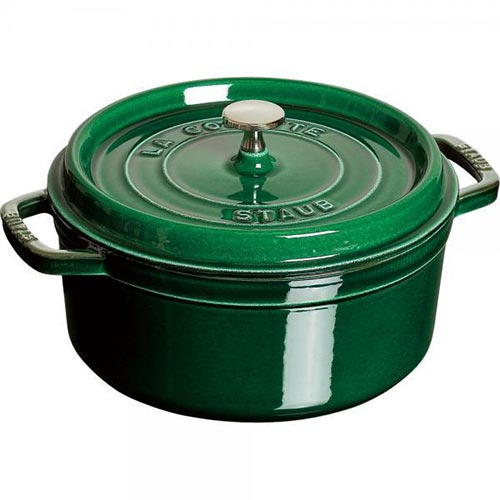 STAUB - ストウブ Staub 22cm バジルグリーン ホーロー 鍋の+