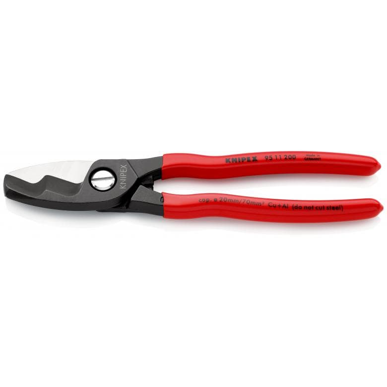 楽天市場】クニペックス KNIPEX 9516-200 絶縁ケーブルカッター1000V ...