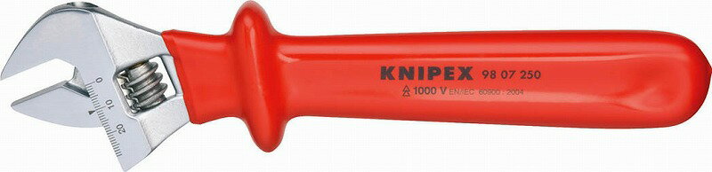 クニペックス KNIPEX 9807-250 絶縁モンキーレンチ 250MM