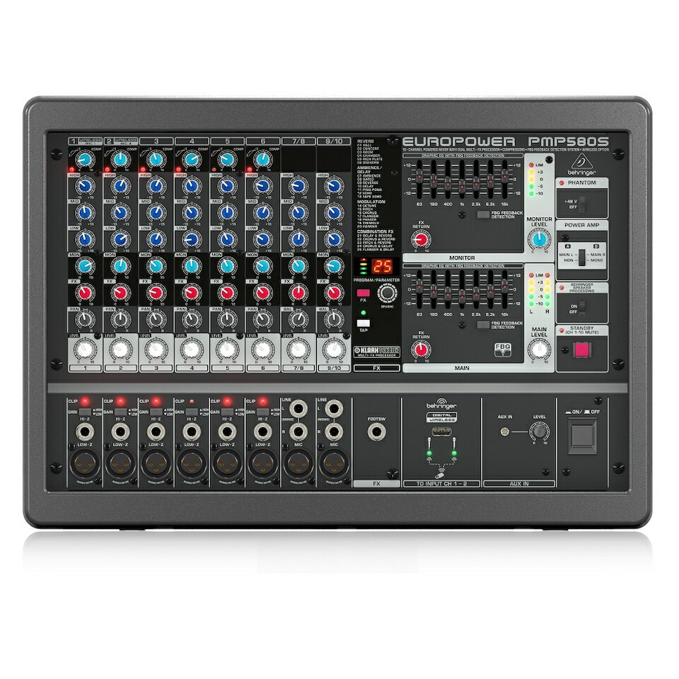 ジャンク BEHRINGER EUROPOWER PMP4000 ベリンガー パワードミキサー