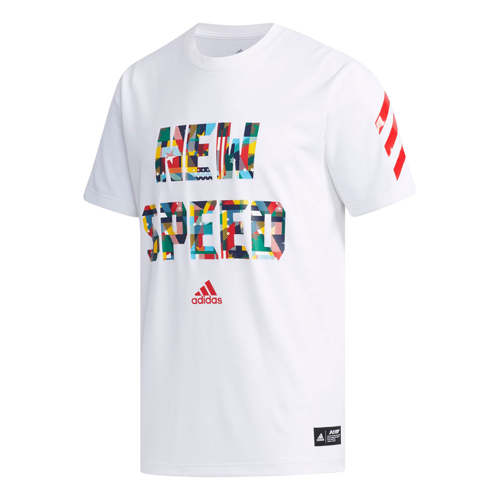 Adidas typo outlet t shirt