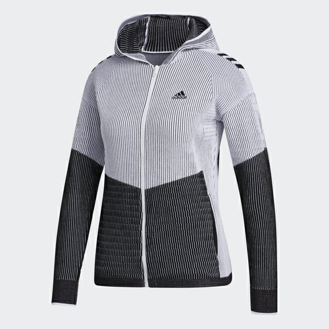 【楽天市場】adidas アディダス グラデーションジャカード 長袖フーディーセーター / Hooded Knit Jacket FS6363
