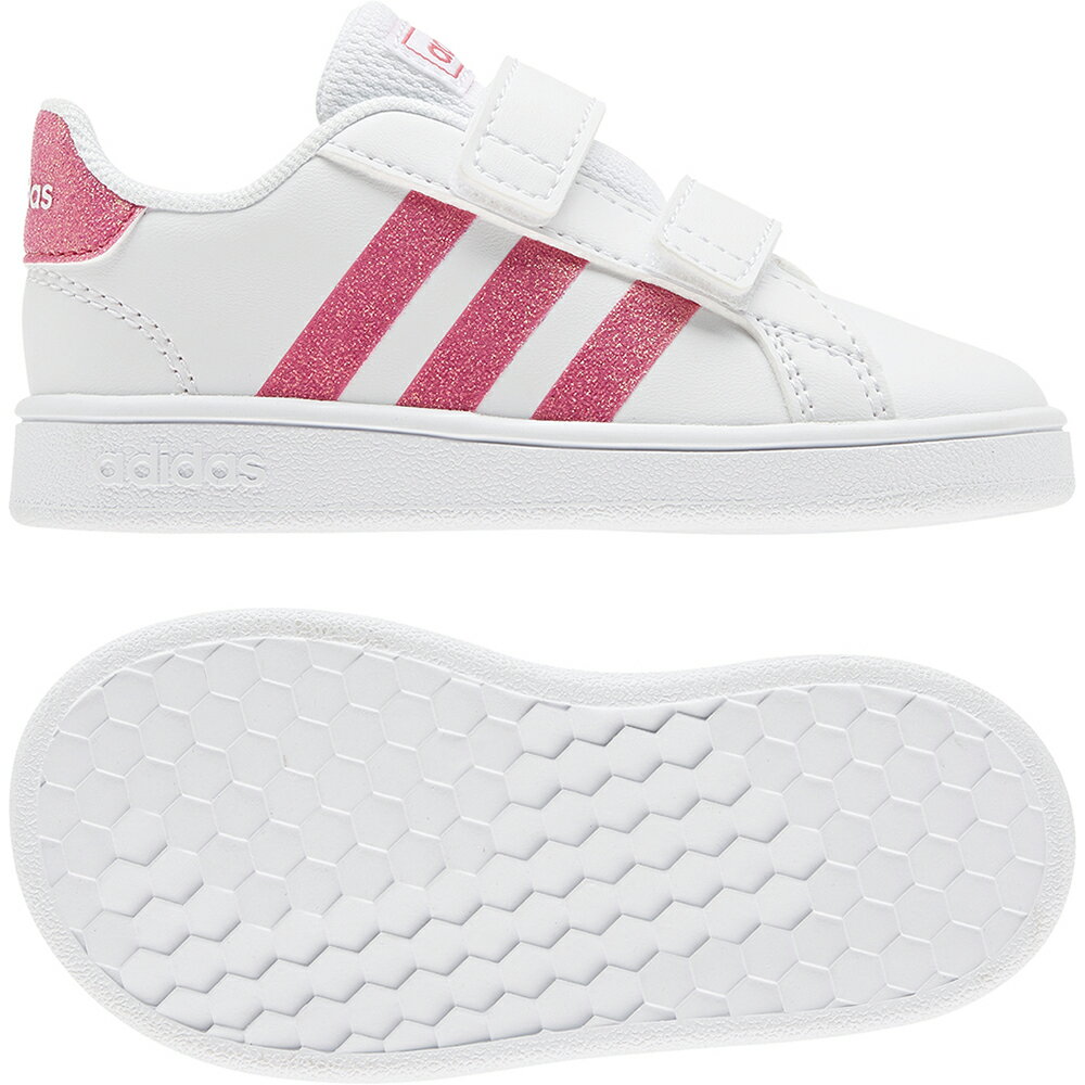 楽天市場 アディダス Adidas キッズ スニーカー グランドコート1 Grandcourt I フットウェアホワイト リアルピンク フットウェアホワイト Gvi56 Eg3815 価格比較 商品価格ナビ