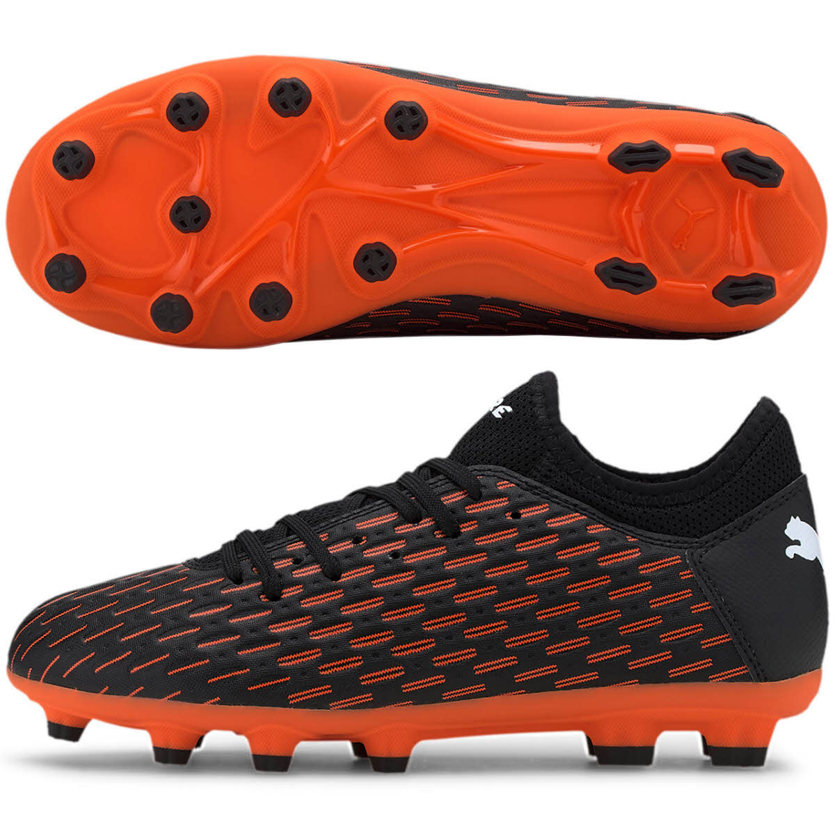 楽天市場 Puma プーマ キッズ フューチャー 6 4 Hg サッカー スパイク Jr 24 5cm 22 5 Black White Shocking Orange 1068 価格比較 商品価格ナビ