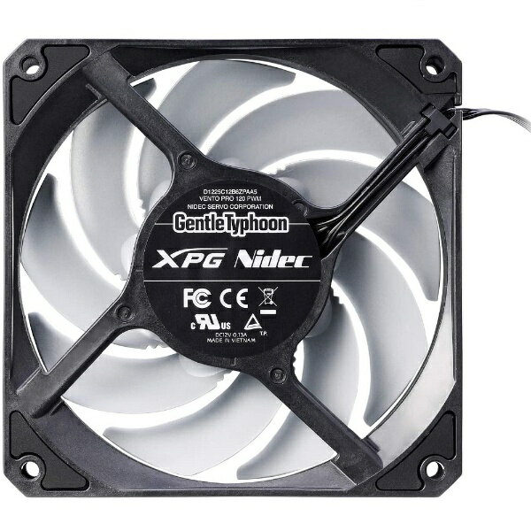 XPG ケースファン120mm 日本電産 Nidec 製 Gentle Typhoonカスタム デュアル ベアリング VENTOPRO120PWM-BKCWW