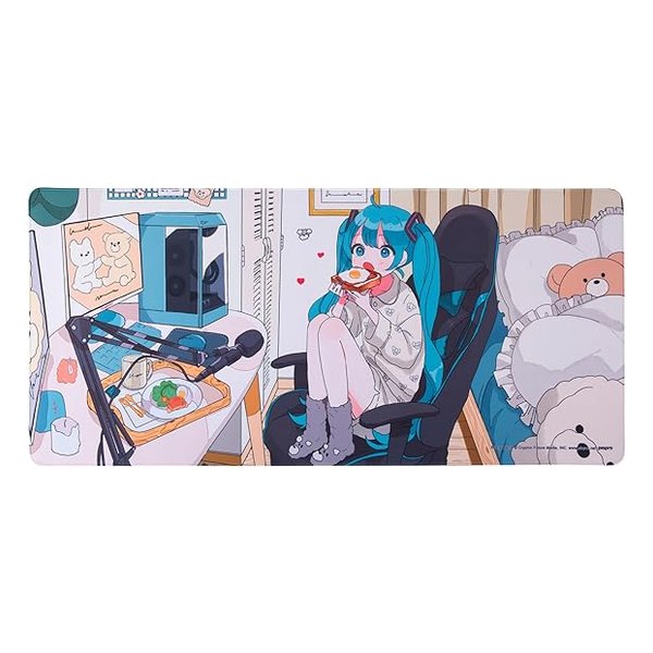 Thermaltake サーマルテイク ゲーミングマウスパッド M700 EXTENDED HATSUNE MIKU EDITION 2024 900×400mm 大判マウスパッド 初音ミク コラボモデル GMP-TTP-BLKSES-HM