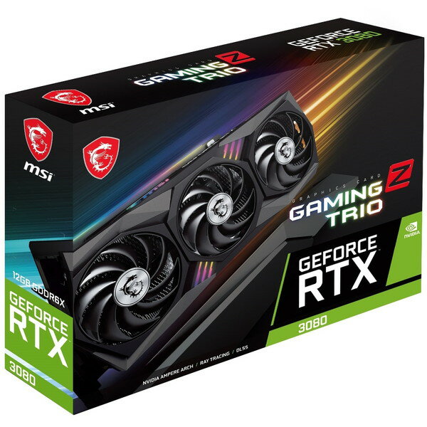 楽天市場】MSI GeForce RTX 3080 GAMING Z TRIO 12G LHR RTX3080 楽天市場】MSI GeForce RTX 3080 GAMING Z TRIO 12G LHR RTX3080