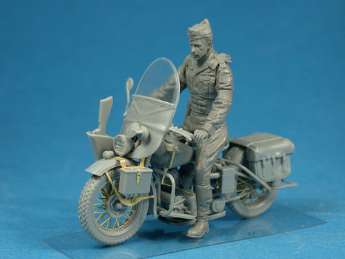 楽天市場】1/35 アメリカ陸軍憲兵 バイク付 プラモデル ミニ