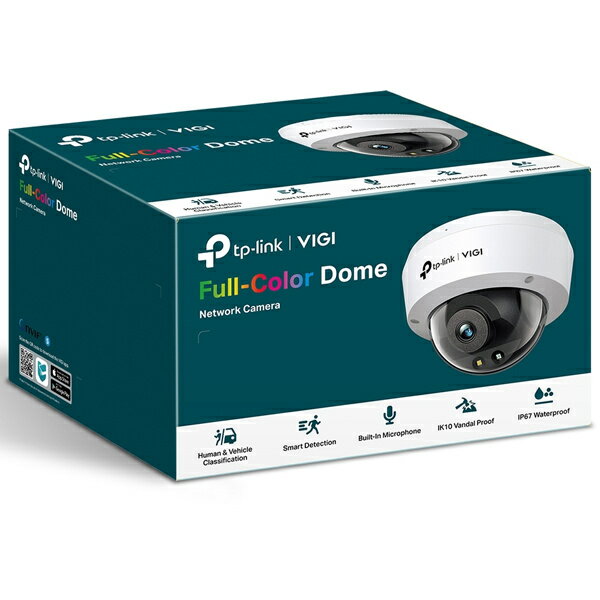 TP-Link セキュリティカメラ 4MP VIGI C240 (4mm) VIGI C240 | VIGI 4MP Full-Color Dome Network Camera | TP-Link