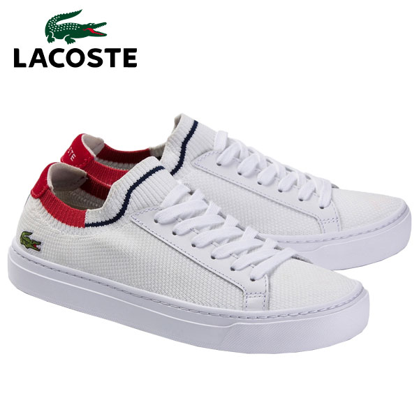 楽天市場 ラコステ Lacoste レディース スニーカー La Piquee 1 1 ホワイト レッド ネイビー Cfa007l 394 価格比較 商品価格ナビ