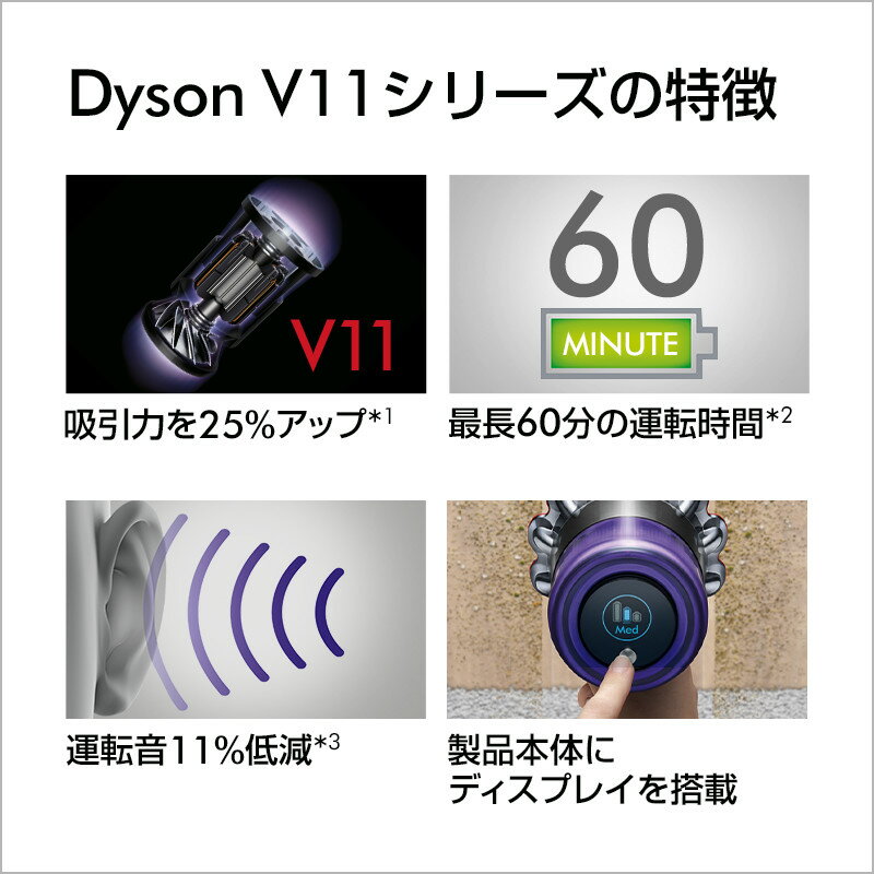 楽天市場】Dyson V11 fluffy SV14 FF コードレス サイクロン式 