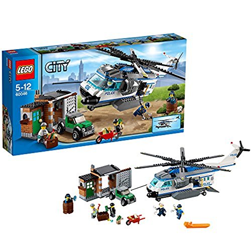 【販促大王】LEGO レゴ シティ ポリスヘリコプターとドロボウのかくれが 60046 知育玩具