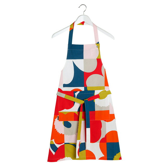 【新品】マリメッコ marimekko エプロン マルチカラー 新品】マリメッコ marimekko エプロン マルチカラー