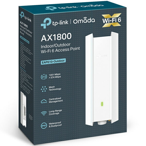 TP-LINK 屋内外対応Wi-Fi 6アクセスポイント EAP610-OUTDOOR
