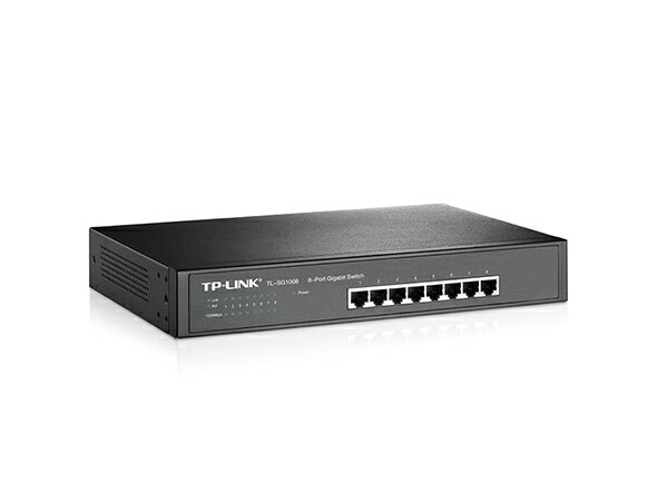TP-LINK 8ポート ギガビット デスクトップ/ラックマウント スイッチ TL-SG1008