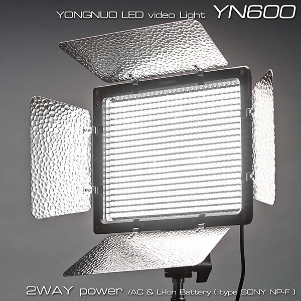 楽天市場】ELESTYLE代理 Yongnuo 600 LED Pro ビデオライト YN600