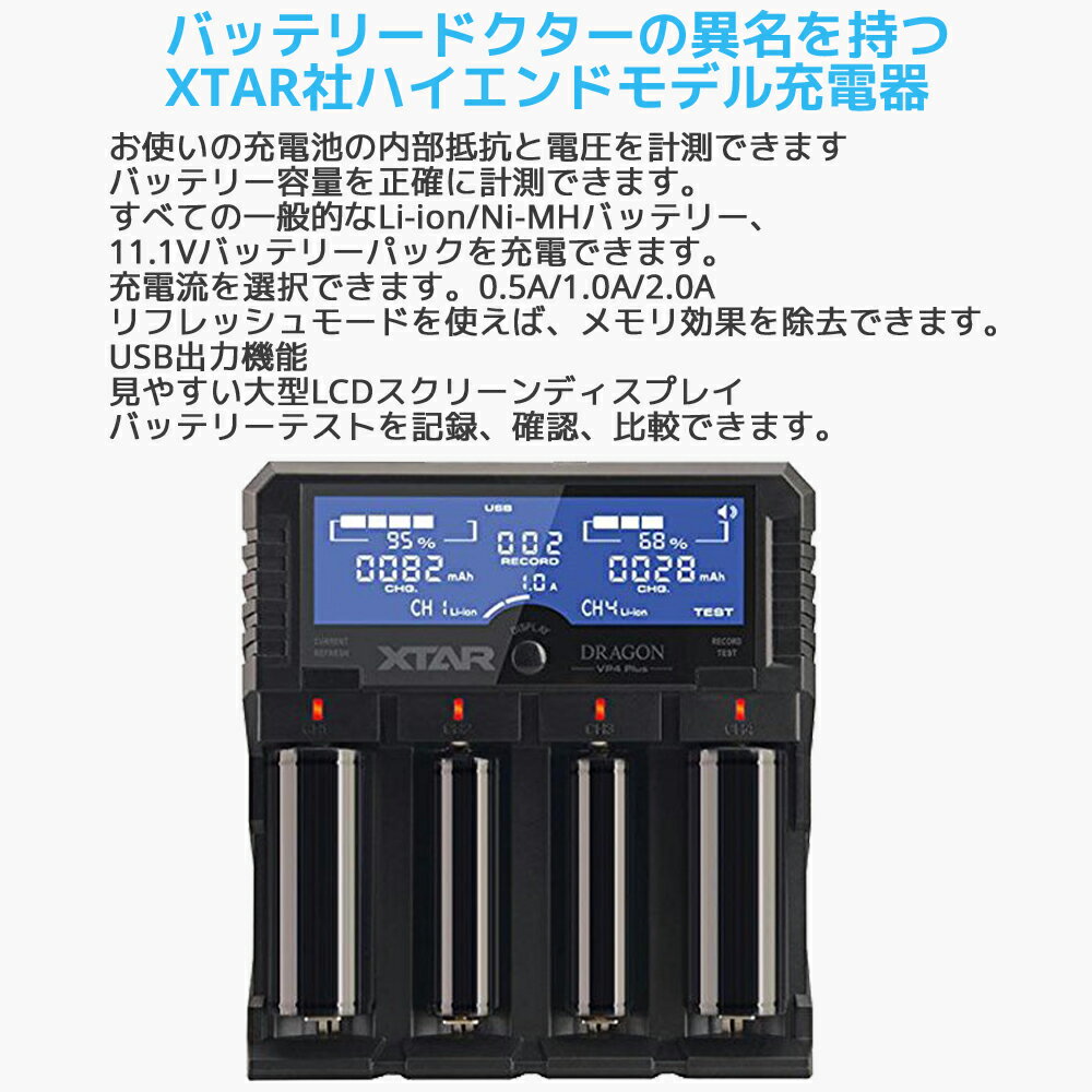 楽天市場】XTAR DRAGON VP4 Plus ハイエンドモデル 多機能充電器 | 価格比較 - 商品価格ナビ