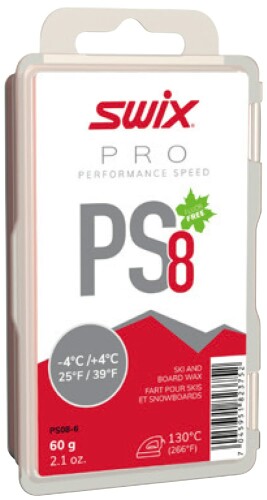 【楽天市場】SWIX スウィックス PS8 レッド PS08-6 レーシングワックス 基礎 60g -4～+4C PRO .