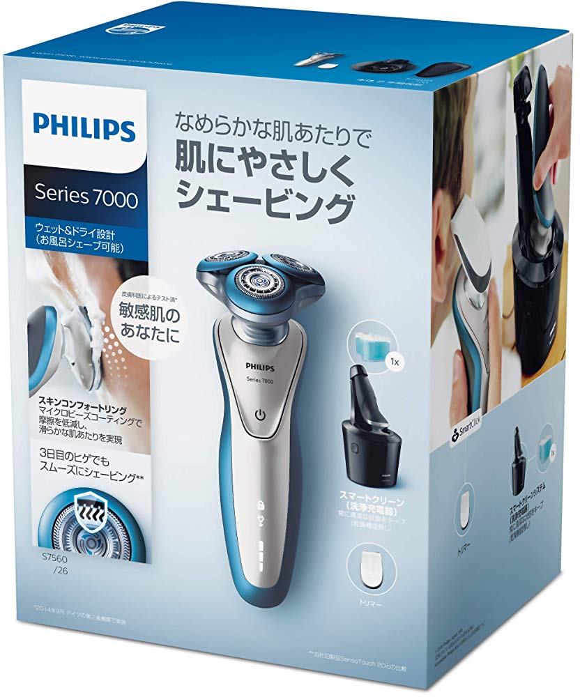 楽天市場】PHILIPS メンズ電気シェーバー 7000シリーズ S7560/26