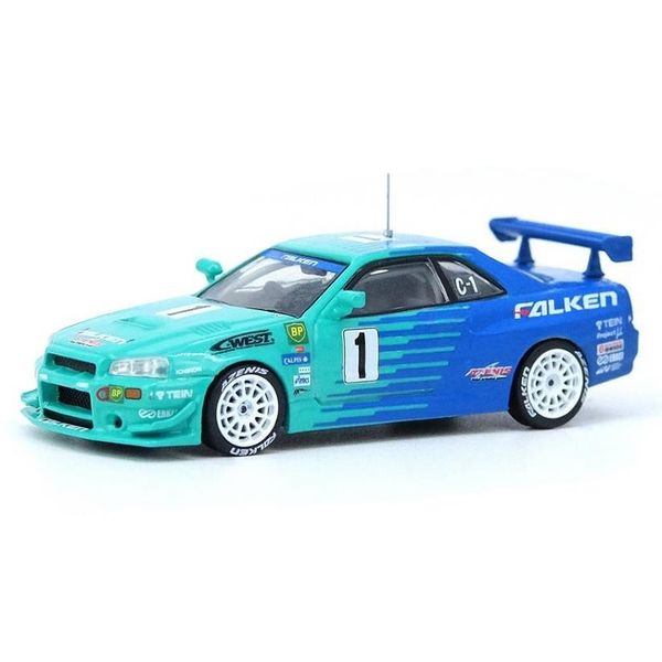 INNO MODELS 1/64 スカイラインGT-R2001 FALKEN#1 INNO64 - Nissan Skyline GT-R R34 Falken Super Taikyu 2001