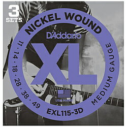 【楽天市場】D'Addario ダダリオ エレキギター弦 EXL115-3D | 価格比較 - 商品価格ナビ