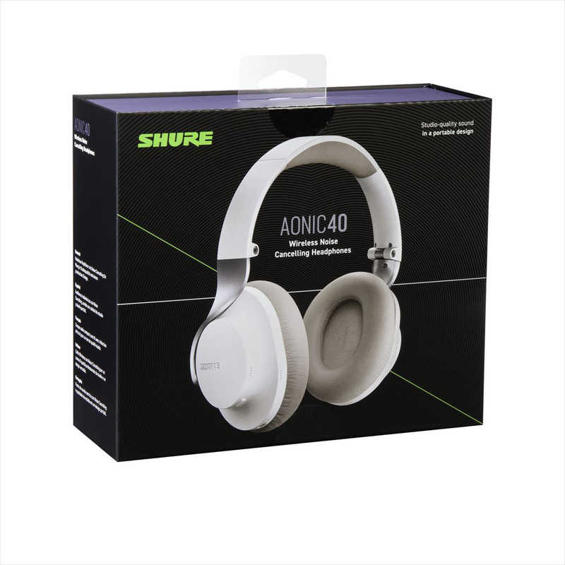 楽天市場】SHURE ワイヤレスヘッドホン AONIC 40 ホワイト