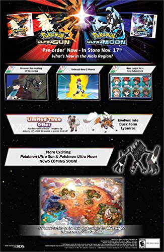 pre order pokemon sun and moon 3ds xl