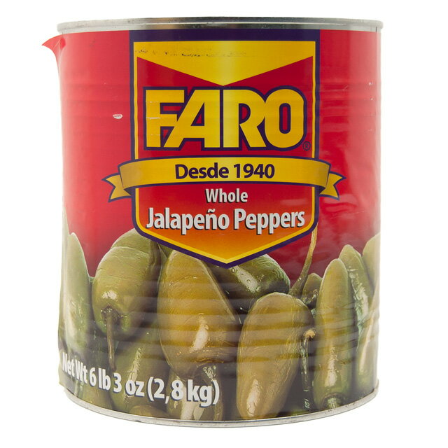 新品 未開封 FARO ホールハラペーニョ缶 2800g 食品