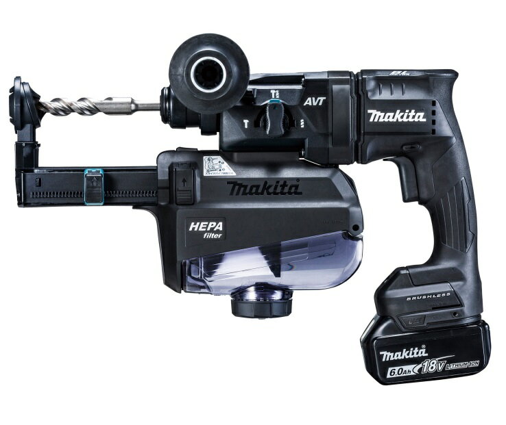 楽天市場】マキタ Makita 充電式ハンマドリル18V 18mm/ハツリ可 SDS+ 集じんシステム・バッテリ充電器付 黒 HR182DGXVB |  価格比較 - 商品価格ナビ