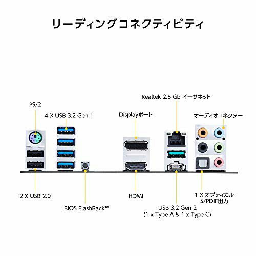 ASUS マザーボード TUF GAMING B550M-PLUS