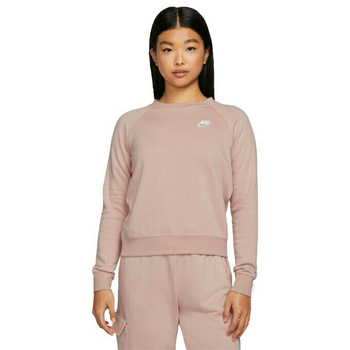 Nike essentials beige crew neck sweatshirt Clearance