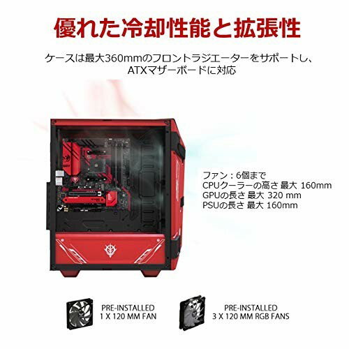 楽天市場】ASUS TUF ZAKU II EDITION Gaming GT301ミドルタワーPC