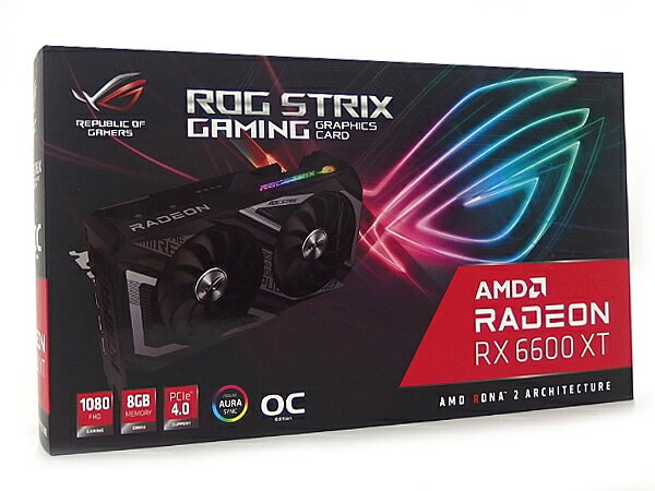 楽天市場】ASUS RADEON RX 6600 XT 8GB 128-bit GDDR6 PCI Express対応グラフィックボード  ROG-STRIX-RX6600XT-O8G-GAMING | 価格比較 - 商品価格ナビ