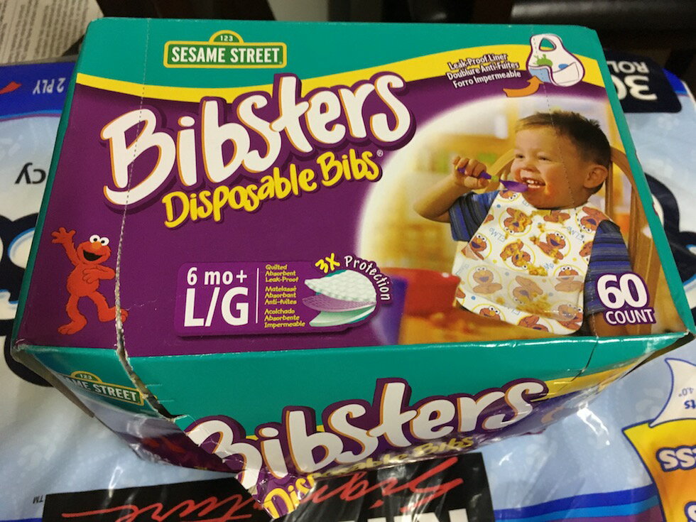【楽天市場】bibsters disposable bibs セサミストリート ビブスター 紙スタイ よだれかけ 569473 価格比較