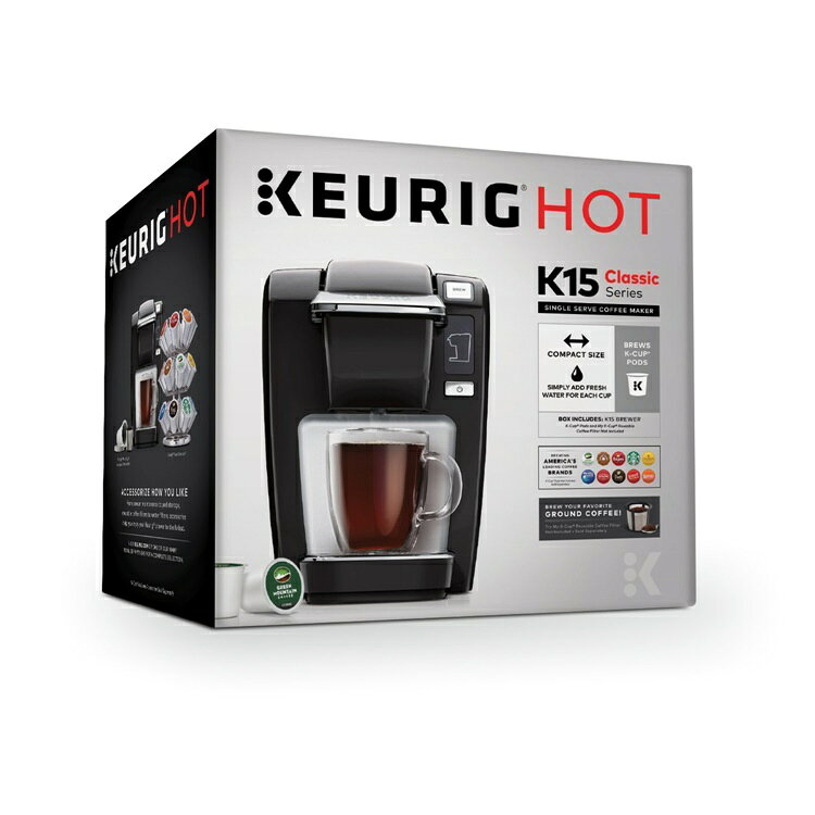 【楽天市場】KEURIG キューリグ カートリッジ式 コーヒーメーカー コーヒーマシン Keurig K15 Coffee Maker