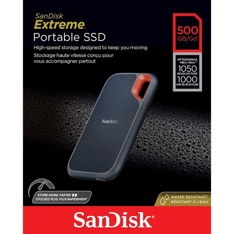 サンディスク 外付けSSD ポータブルSSD USB3.2 Gen2 /500GB SDSSDE61-500G-G25