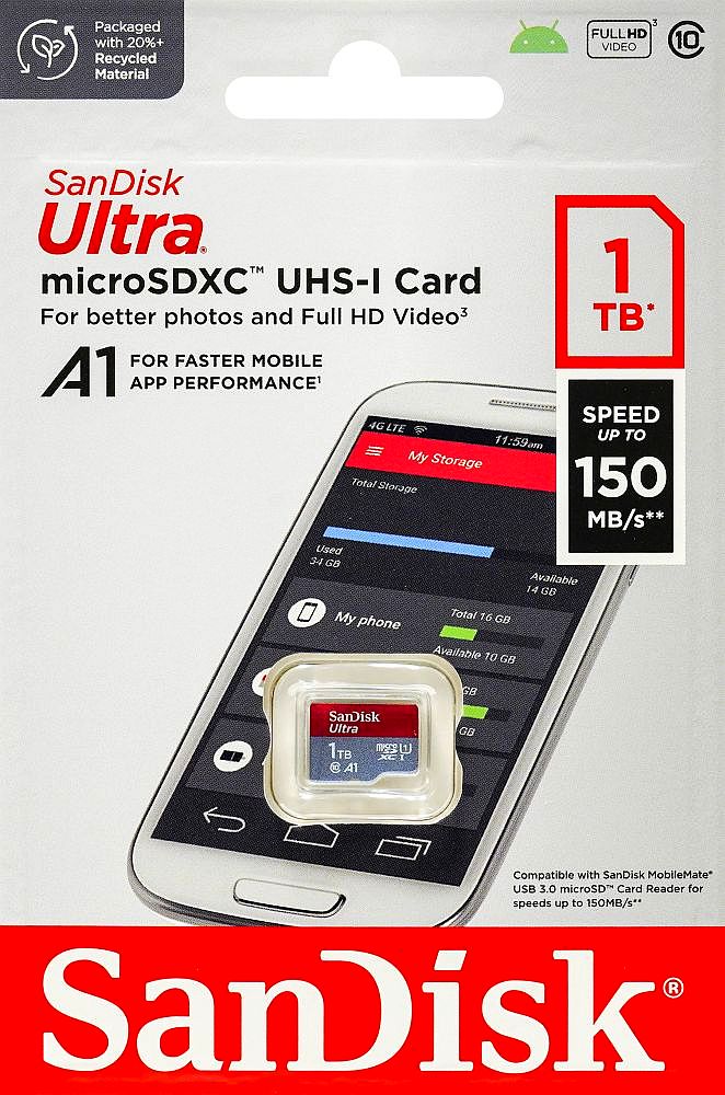 サンディスク SANDISK Micro SD UHS1 Class10/1TB SDSQUAC-1T00-GN6MN