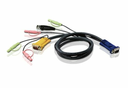 楽天市場】ATEN KVMケーブル オーディオ対応 USB-SPHD 3m 2L-5303U 