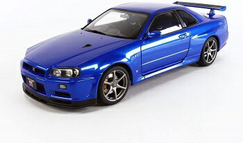 楽天市場 1 18 日産 スカイライン Gt R R34 Vスペック Ii ベイサイドブルー ミニカー オートアート 価格比較 商品価格ナビ