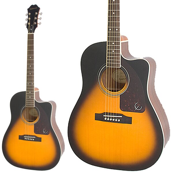 楽天市場】Epiphone AJ-220SCE VS（ビンテージサンバースト