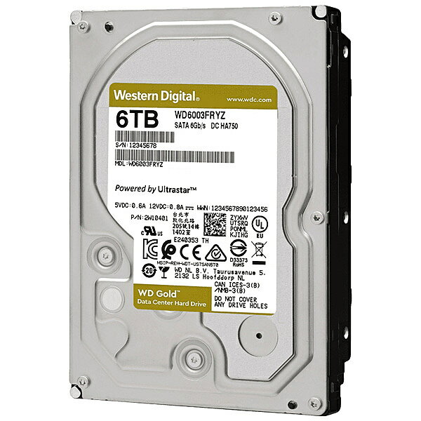 WD 3.5インチHDD WD6003FRYZ