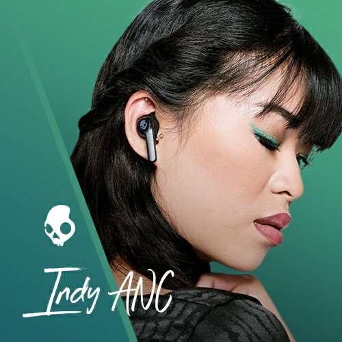 楽天市場】SKULLCANDY INDY ANC TRUE BLACK フルワイヤレスイヤホン