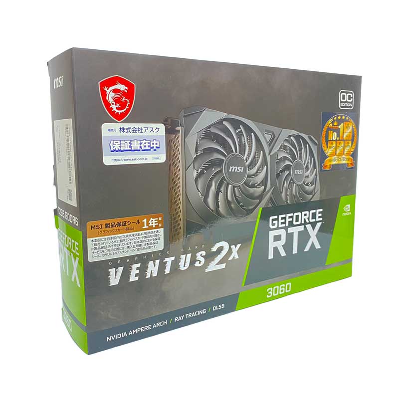 MSI GeForce RTX 3060 VENTUS 2X 12G OC LHR / PCI Express 4.0 グラフィックスボード