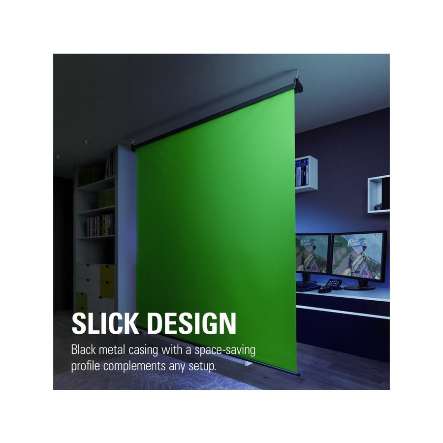 CORSAIR/コルセア Elgato Gaming GREEN SCREEN MT グリーンスクリーン 10GAO9901 ・壁掛型/クロマキー合成